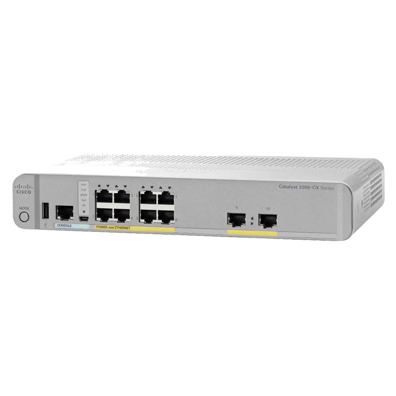 Cisco Catalyst 3560CX 8 Port Layer 3 PoE Switch WS-C3560CX-8XPD-S